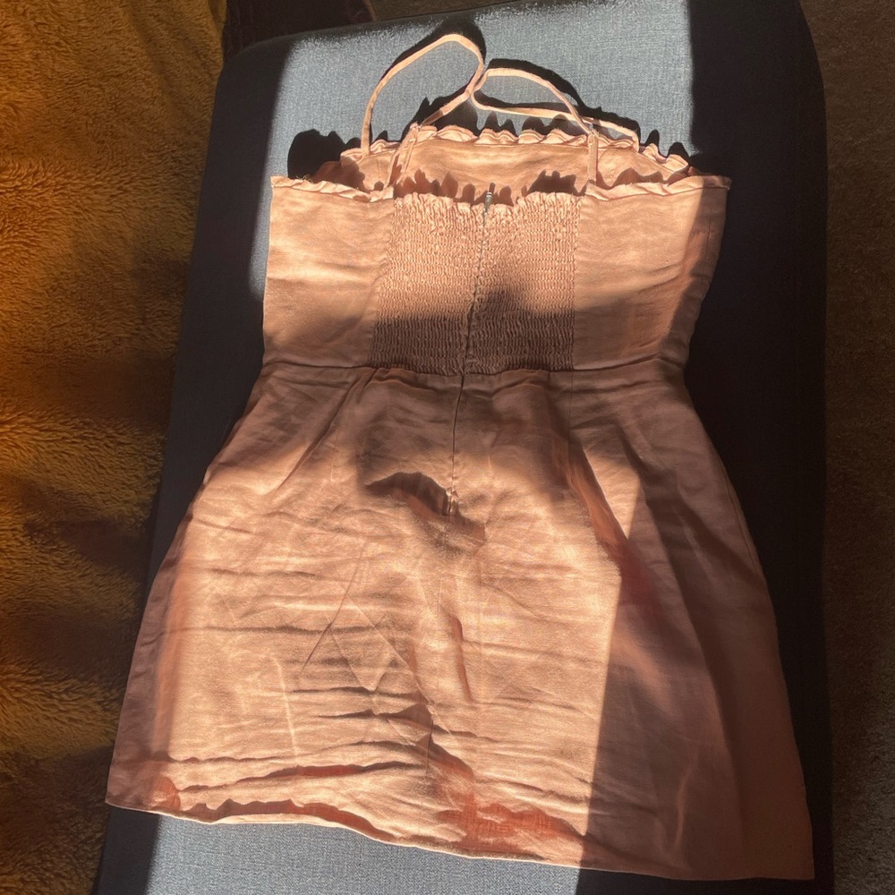 Reformation Ava Ruffle Linen Mini Dress - Picture 6 of 6